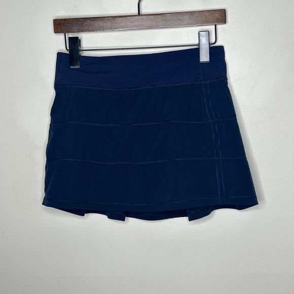 LULULEMON Pace Rival Skirt (Tall) *4-way Stretch 15" True Navy Blue Sz 4 {WW18} - Picture 3 of 6